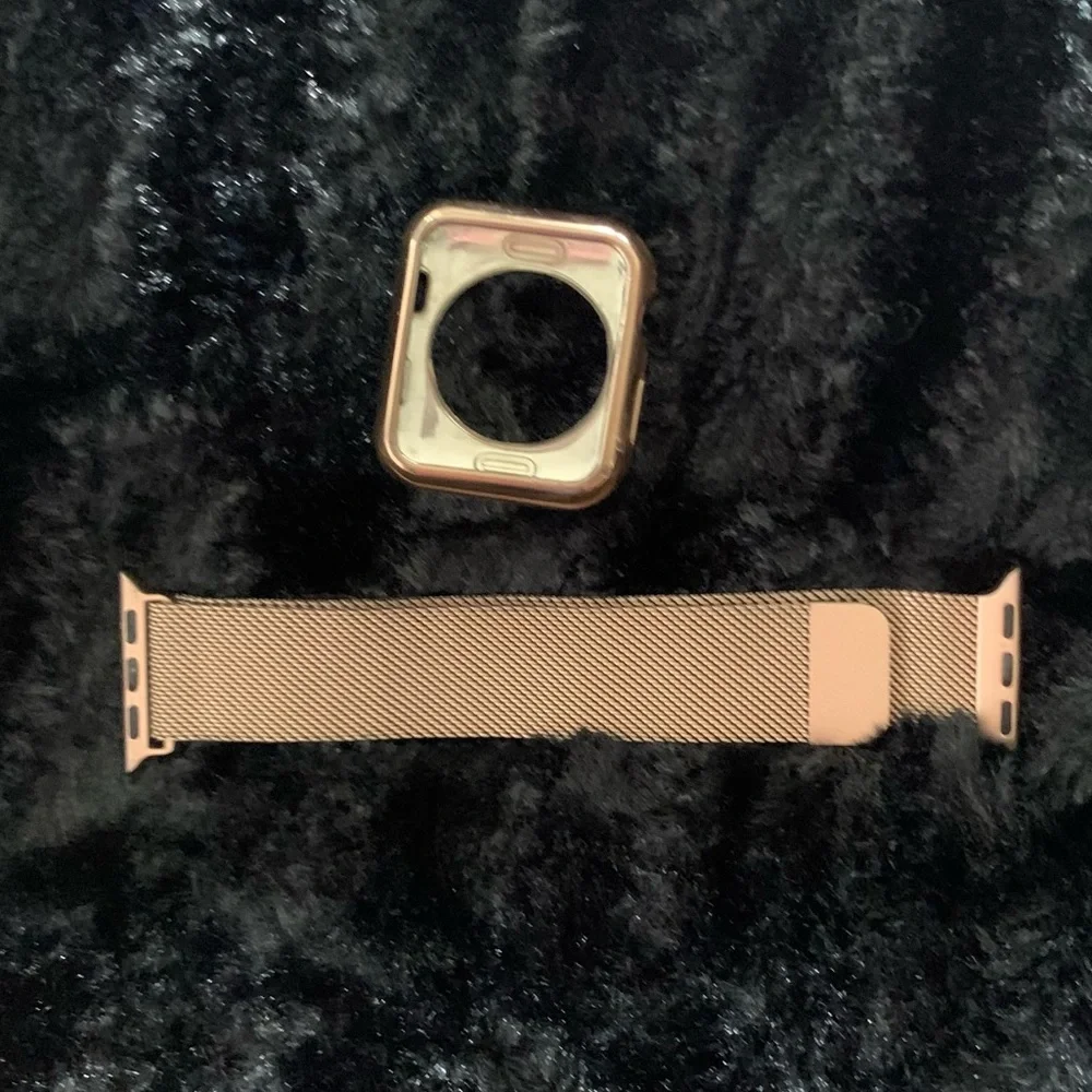 Apple Watch Gold Cover & Wrist Band